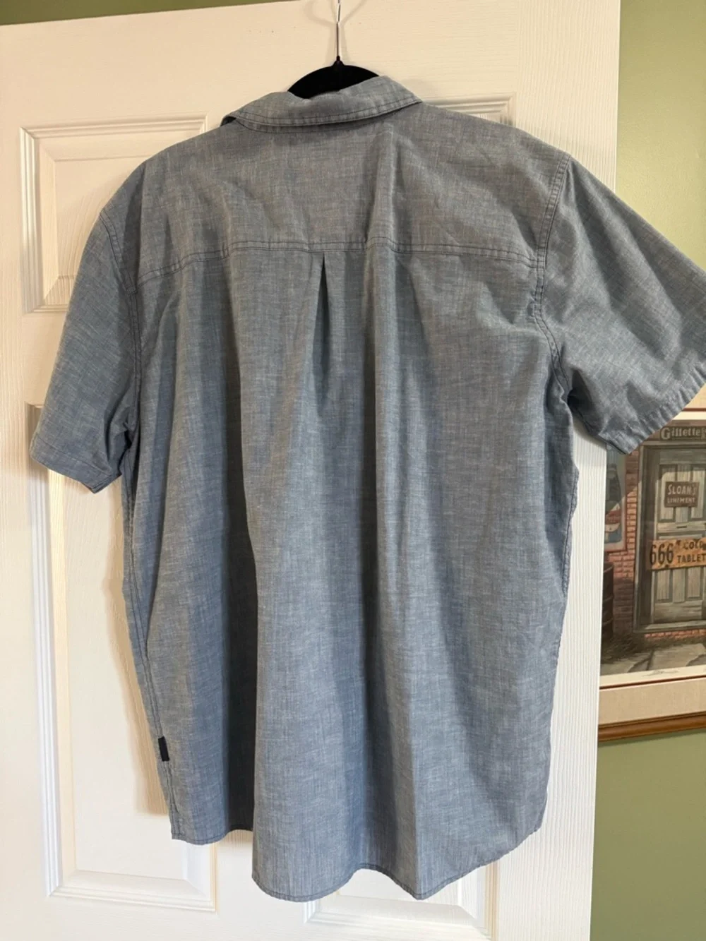 Patagonia Light Blue Short Sleeve Button-Down Shirt - Picture 3 of 3